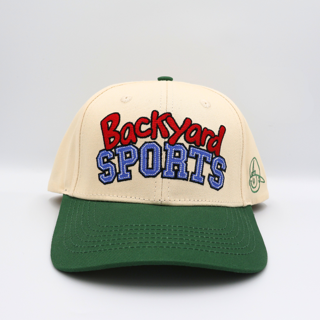 Backyard Sports Hat - Cream/Green with Pablo Sketch