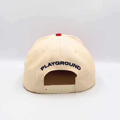 Backyard Sports Hat - Cream/Red