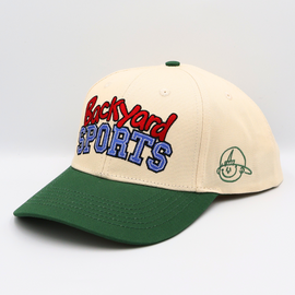 Backyard Sports Hat - Cream/Green with Pablo Sketch
