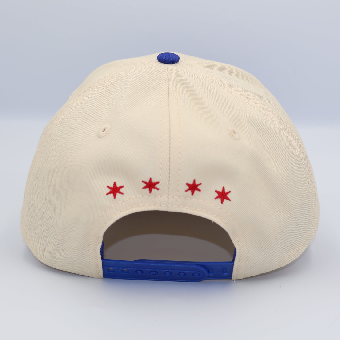 Limited "Chicago" Backyard Hat - Cream/Royal Blue
